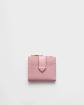 Malá peněženka z kůže Saffiano a hladké kůže