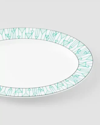 Malý porcelánový servírovací talíř – Vienna Green