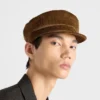 Manšestrová čepice typu newsboy Manšestrová čepice typu newsboy