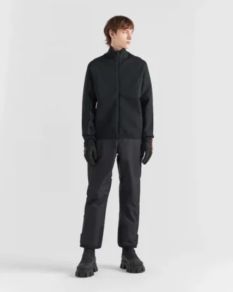 Mikina s rolákem a zipem Techno Knit