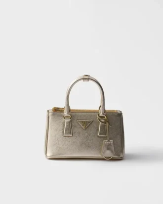 Mini kabelka Prada Galleria z lakované kůže Saffiano