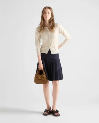 Mini polstrovaná taška Re-Nylon s mašlí