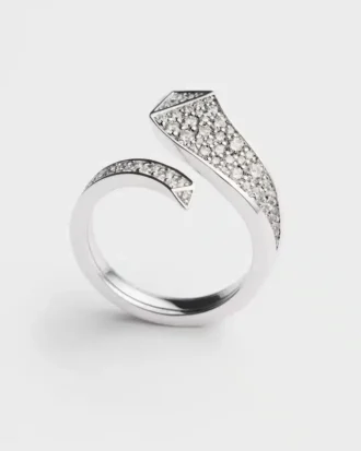 Mini prsten Eternal Gold Snake z bílého zlata a diamantů Mini prsten Eternal Gold Snake z bílého zlata a diamantů