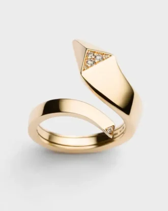 Mini prsten Eternal Gold Snake ze žlutého zlata a diamantů Mini prsten Eternal Gold Snake ze žlutého zlata a diamantů
