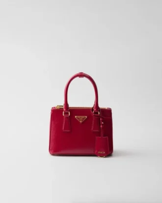 Mini taška Prada Galleria z lakované kůže Saffiano