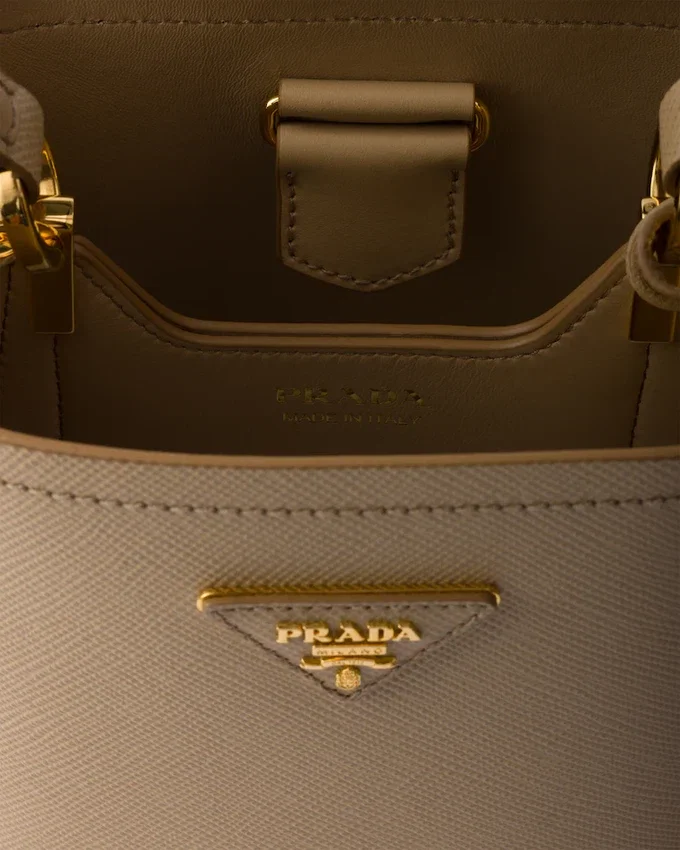 Mini taška Prada Panier z kůže Saffiano Mini taška Prada Panier z kůže Saffiano