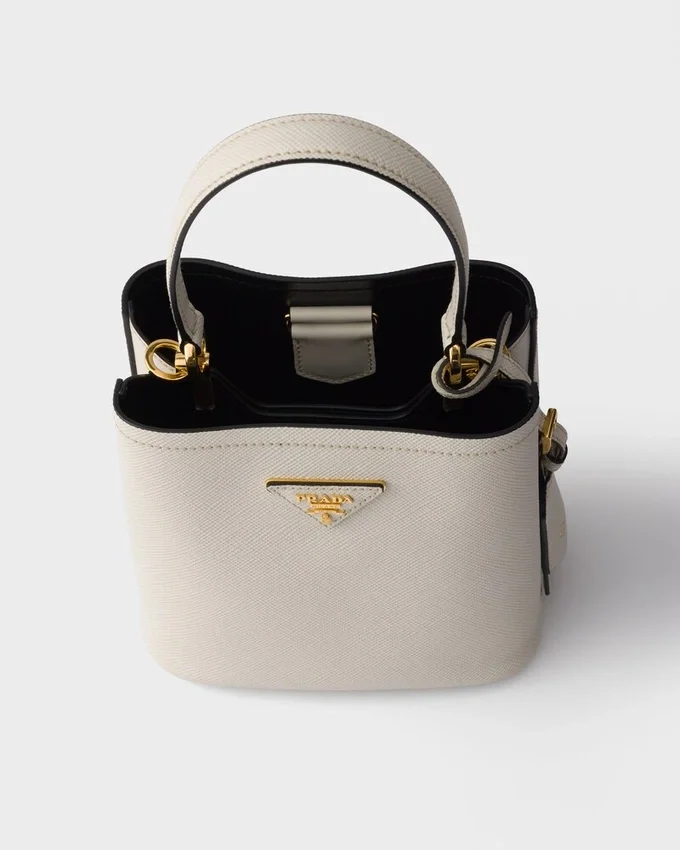 Mini taška Prada Panier z kůže Saffiano Mini taška Prada Panier z kůže Saffiano