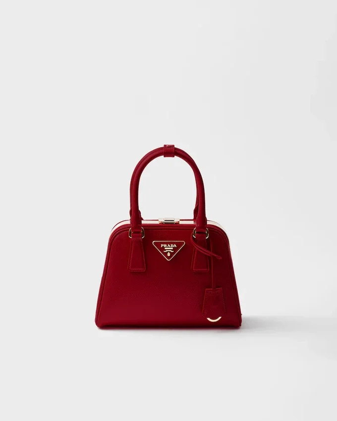 Mini taška Prada Pyramid z kůže Saffiano Mini taška Prada Pyramid z kůže Saffiano