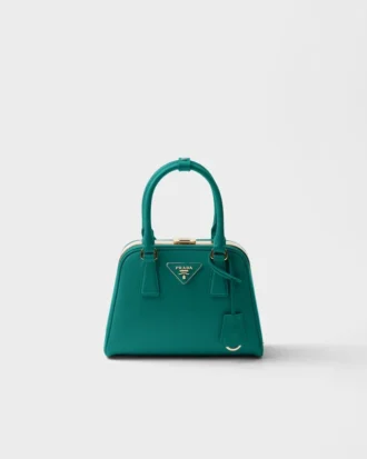 Mini taška Prada Pyramid z kůže Saffiano