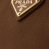 Mini taška Prada Re-Edition 2005 z nubuku a kůže Saffiano