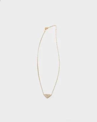 Náhrdelník Eternal Gold Micro Triangle z žlutého zlata a diamantů Náhrdelník Eternal Gold Micro Triangle z žlutého zlata a diamantů