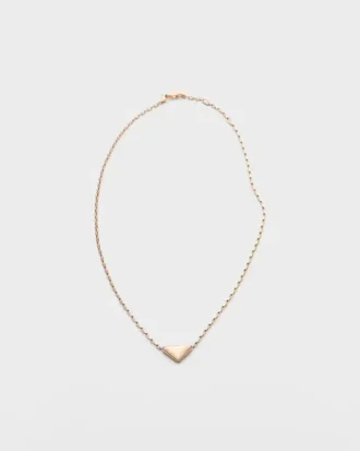 Náhrdelník Eternal Gold z růžového zlata s přívěskem Nano Triangle Náhrdelník Eternal Gold z růžového zlata s přívěskem Nano Triangle