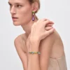 Náramek Couleur Vivante – bílé zlato s akvamarínem a peridotem Náramek Couleur Vivante – bílé zlato s akvamarínem a peridotem