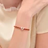 Náramek Couleur Vivante – růžové zlato s morganitem a citrínem Náramek Couleur Vivante – růžové zlato s morganitem a citrínem