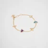 Náramek Eternal Gold Chain ze žlutého zlata a polodrahokamů Náramek Eternal Gold Chain ze žlutého zlata a polodrahokamů