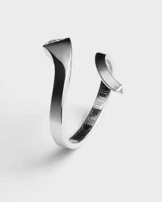 Náramek Eternal Gold Snake z bílého zlata a diamantů vypěstovaných v laboratoři