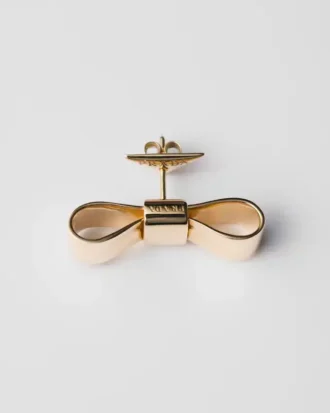 Náušnice Eternal Gold Bow – žluté zlato