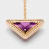 Náušnice Eternal Gold Drop ze žlutého zlata s diamanty a ametystem Náušnice Eternal Gold Drop ze žlutého zlata s diamanty a ametystem