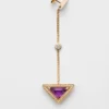 Náušnice Eternal Gold Drop ze žlutého zlata s diamanty a ametystem Náušnice Eternal Gold Drop ze žlutého zlata s diamanty a ametystem