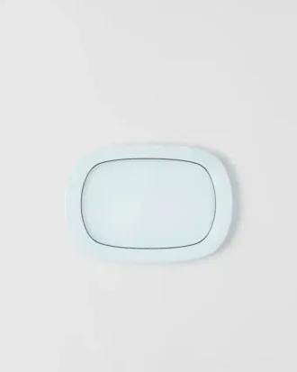 Obdélníkový porcelánový podnos – Celadon