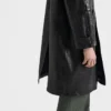 Oversized kožený kabát Oversized kožený kabát