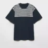 Oversized pruhované bavlněné tričko Oversized pruhované bavlněné tričko