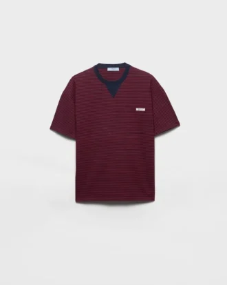 Oversized pruhované tričko z džerzeje