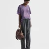 Oversized pruhované tričko z džerzeje Oversized pruhované tričko z džerzeje