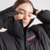 Oversized technický péřový kabát z Re-Nylonu