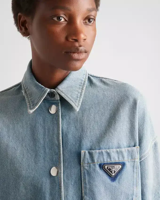 Oversizedová košile z organického denimu Oversizedová košile z organického denimu