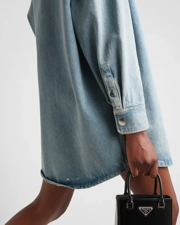 Oversizedová košile z organického denimu Oversizedová košile z organického denimu