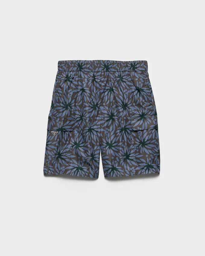 Plavky z potištěného materiálu Re-Nylon Plavky z potištěného materiálu Re-Nylon