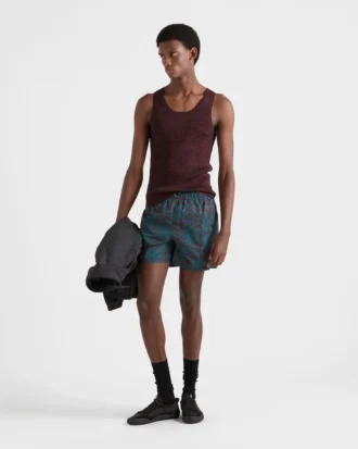 Plavky z potištěného materiálu Re-Nylon Plavky z potištěného materiálu Re-Nylon