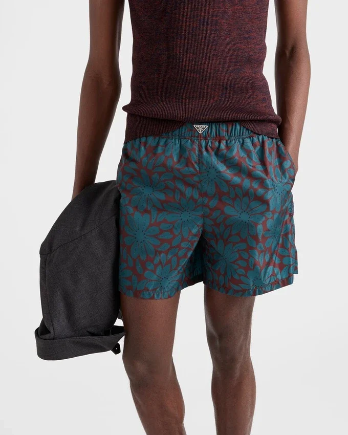 Plavky z potištěného materiálu Re-Nylon Plavky z potištěného materiálu Re-Nylon