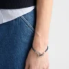 Pletený náramek z nappa kůže Pletený náramek z nappa kůže