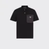 Polo tričko z elastické bavlny s detaily z materiálu Re-Nylon Polo tričko z elastické bavlny s detaily z materiálu Re-Nylon