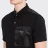 Polo tričko z elastické bavlny s detaily z materiálu Re-Nylon Polo tričko z elastické bavlny s detaily z materiálu Re-Nylon