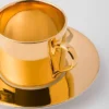 Porcelánový čajový šálek – ryzí zlato Porcelánový čajový šálek – ryzí zlato