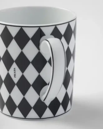 Porcelánový hrnek – šachovnice Porcelánový hrnek – šachovnice