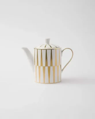 Porcelánová konvice na kávu – pruhy