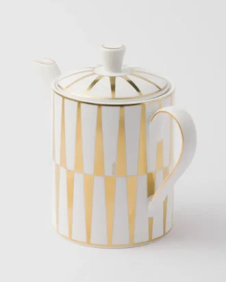 Porcelánová konvice na kávu – pruhy