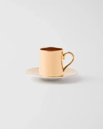 Porcelánový šálek na kávu – ryzí zlato Porcelánový šálek na kávu – ryzí zlato