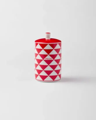 Porcelánová vonná svíčka – šachovnice