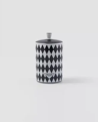 Porcelánová vonná svíčka – šachovnice