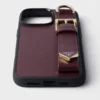 Pouzdro z kůže Saffiano pro iPhone 16 Pro Max Pouzdro z kůže Saffiano pro iPhone 16 Pro Max