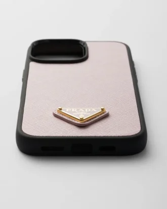 Pouzdro z kůže Saffiano pro iPhone 16 Pro Max