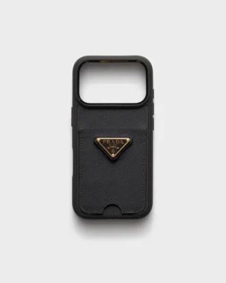 Pouzdro z kůže Saffiano pro iPhone 17 Pro