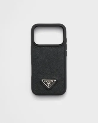 Pouzdro z kůže Saffiano pro iPhone 17 Pro Pouzdro z kůže Saffiano pro iPhone 17 Pro