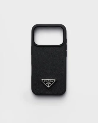 Pouzdro z kůže Saffiano pro iPhone 17 Pro