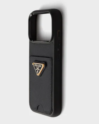 Pouzdro z kůže Saffiano pro iPhone 17 Pro